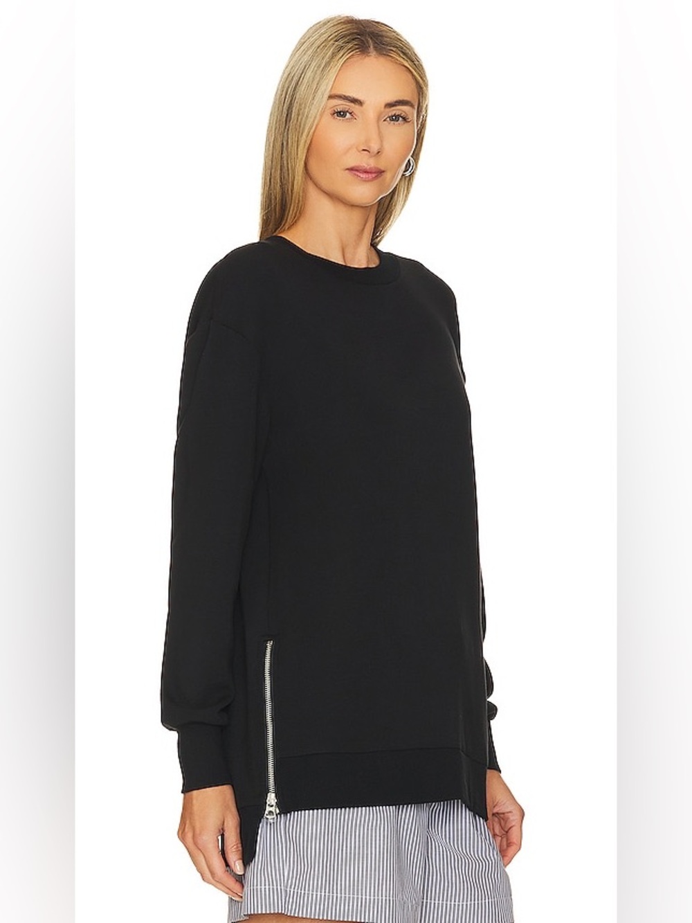 Varley Charter Sweat 2.0 DoubleSoft Pullover – Black, Small